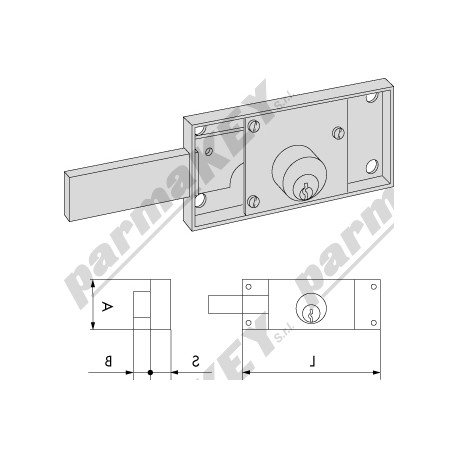 Serrature da applicare CISA 41310-78-2