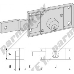 Serrature da applicare CISA 41525-78-2