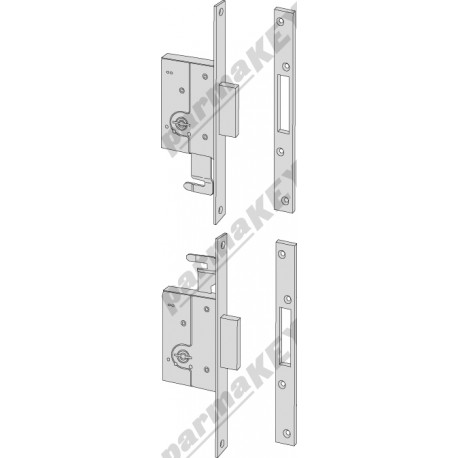 Coppia serrature  da infilare CISA 57230-45