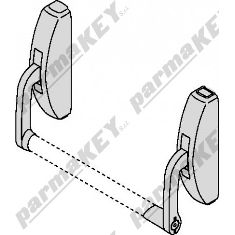 Maniglione antipanico da applicare CISA 59316-10