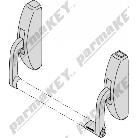 Maniglione antipanico da applicare CISA 59321-10-FR