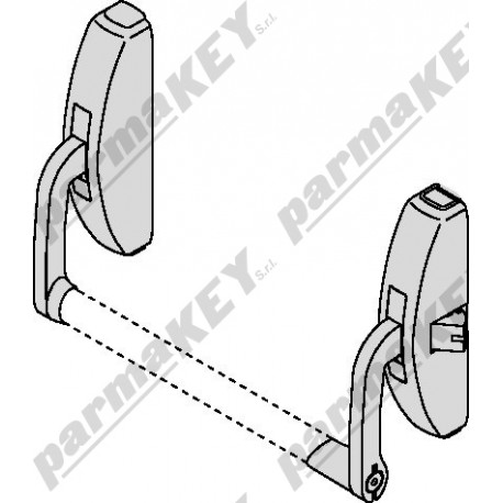 Maniglione antipanico da applicare CISA 59361-10-FR