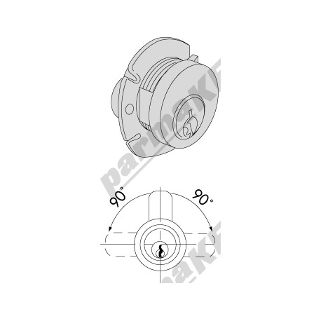 Serratura per mobile  universale CISA 72215-20