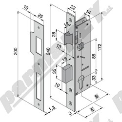 Serrature da infilare WELKA WE015-35