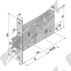 Serrature da infilare WELKA WE121-6001
