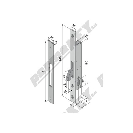 Serrature da infilare WELKA WE158-3504