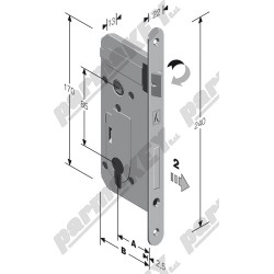 Serrature da infilare BONAITI SERRATURE 038159