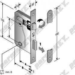 Serrature da infilare BONAITI SERRATURE 038177