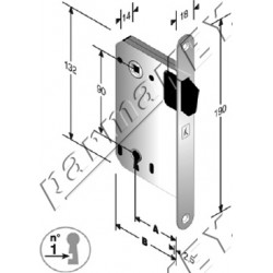 Serrature da infilare BONAITI SERRATURE 0381115