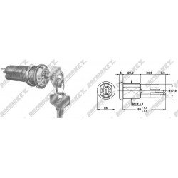 Serratura per mobile  universale GIUSSANI 032460