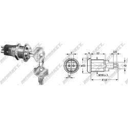 Serratura per mobile  universale GIUSSANI 032466