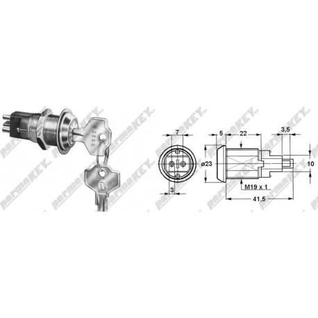 Serratura per mobile  universale GIUSSANI 032466