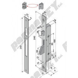 Serrature da infilare WELKA WE255-3010